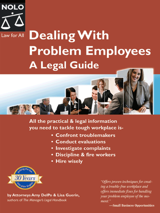 Title details for Dealing With Problem EmployeesOLD by Amy DelPo - Available